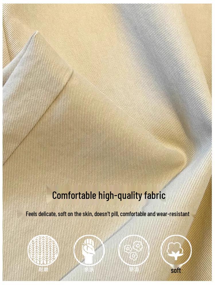 Women's High-Waisted White Wide-Leg Jeans - Spring/Autumn 2024 Slimming Casual Pants