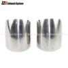 OD 54mm 57mm 60mm 63mm 70mm 76mm 85mm 89mm304 Stainless steel 45 degree elbow Flange for automobile exhaust pipe connection