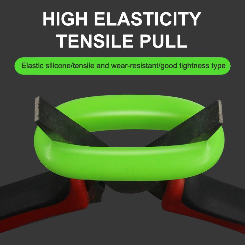 10PCS Retaining Protector Fishing Pole Anti-slip Stopper Fish Rod Stand Stop Silicone Ring Anti-Skid Hand Rod Stopper Clip