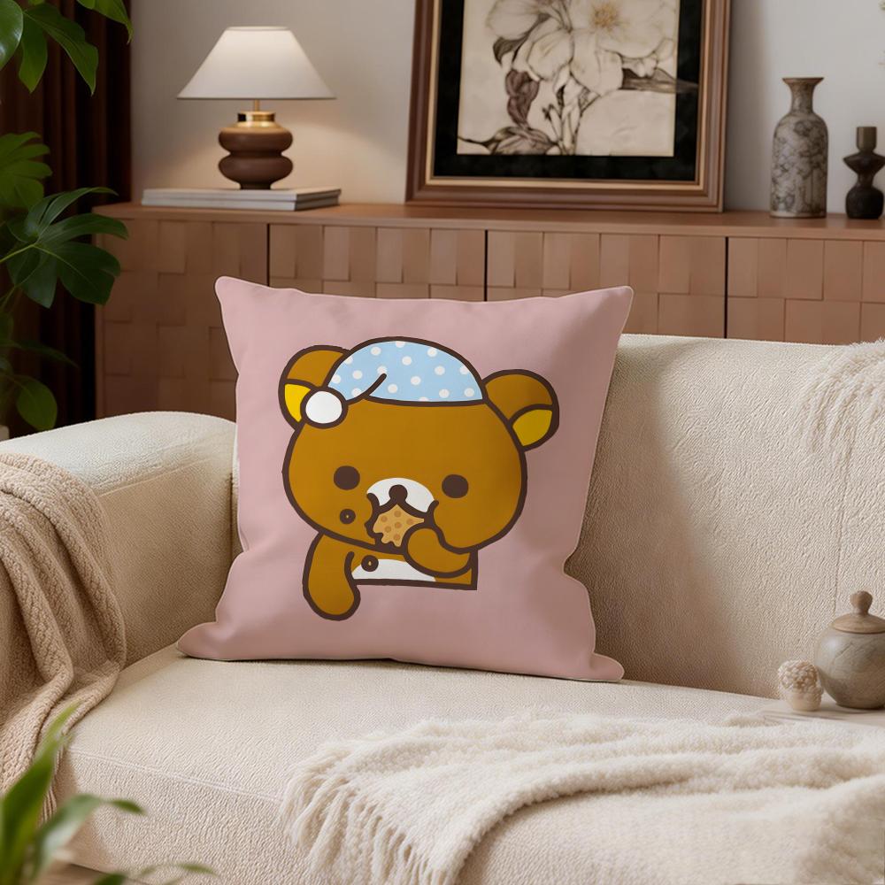 Cute Rilakkuma Cushion Cover Cushion Cover Set 4Pcs 50x50 45x45 40x40 Pillowcase Decorative Sofa Home Decor
