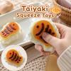 Portable Creative Taiyaki Squeeze Anxiety Relief Super Soft Slow Rebound Fidget Funny Kneading Sensory Stress Ball For Adults
