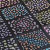24pcs Colorful Spring Flower Nail Stickers Set 3D Nail Art Stickers Self-Adhesive Butterfly Blossom Patterns Manicure Decals