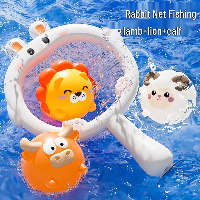 Cross-border Baby Bath Toys: Little Yellow Duck Scoop for Children Ages 0-3 – Water Play, Light-Up Toys for Bathroom and Swimming