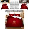 Arsenal Pattern Digital Print Bedding Set With Active Dyeing For Bed Kids Bedroom Decor