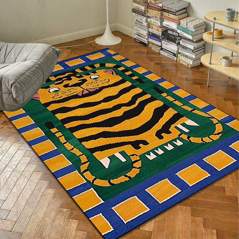 Home Decoration Abstract Carpet Modern TG Trend Large Carpets Study Room Soft Floor Mat Anti Slip Living Room Bedroom Decor Rug