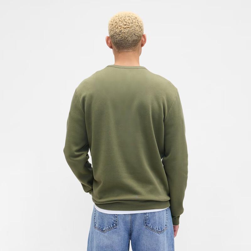 Gap Unisex Print Logo Fleece Crewneck Sweatshirt