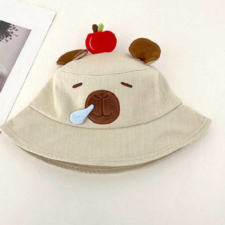 Capybara Embroidery Couple Hat Stylish Streetwear Hat Versatiles Portable Hat Engaging in Leisure Activity