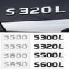 3D Car Letter Stickers Rear Trunk Badge Decals for Mercedes Benz S300L S320L S500L S500 S550 S600L S600 S650 S Class Emblem