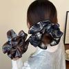 Retro Plaid Hairband French Temperament Elastic Hair Rope Hair Accessories