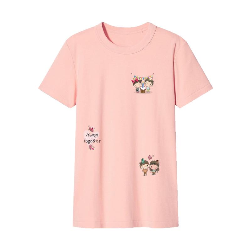 Iron-On Transfer Friends Together Patches T-Shirt Heat Press Appliqued Diy Clothes Stickers Hoodies Stripe Appliqued