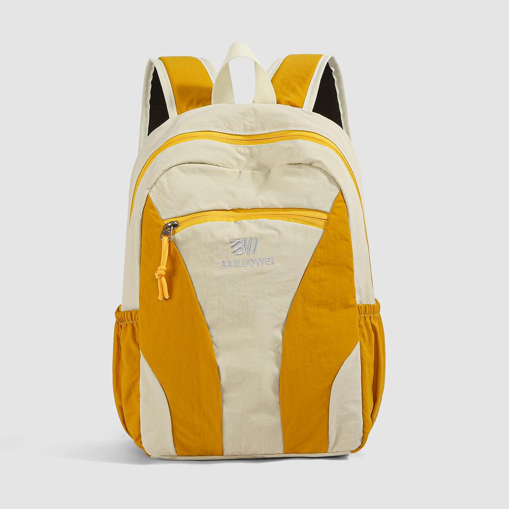 Schoolbag new contrasting color splicing casual backpack trendy versatile lightweight travel backpack outdoor sports mountaineering bag