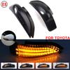 2x Dynamic LED Sequential Blinker For Toyota Camry Corolla Avalon Yaris Prius C Side Mirror Indicator Turn Signal Light