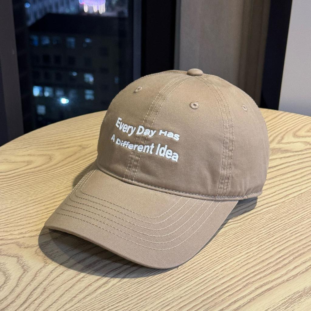 Fashion Hat New Alphabet Baseball Cap Women's Wide Brim Big Face Small Face Soft Top Cap Korean Version Big Head Circumference Deep Top Hat