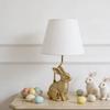Desk Lamp Resin Bunny Puppy Cow Shape Night Light with Touch Switch Soft LED Lighting for Bedroom Bedside Table Hallway Home Office
