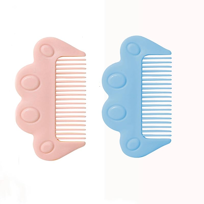 Mini Hair Comb,4 Inch Small Cute Hair Comb For Women Girls Toddlers,2 Pieces Small Travel Pocket Hair Combs Detangling Comb Portable Purse Comb for
