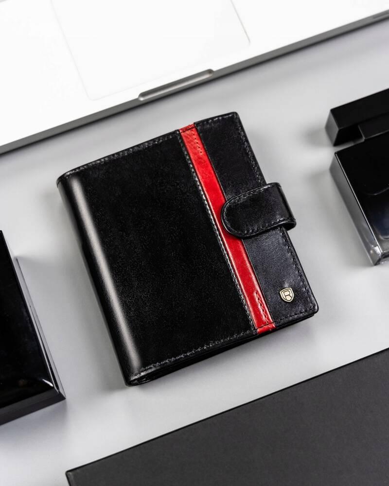 Men's Vertical Wallet Made of Genuine Leather - Rovicky