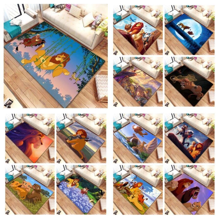 Cartoon Animation Movie Children's Room Bedside Foot Mat Bay Lion King Carpet