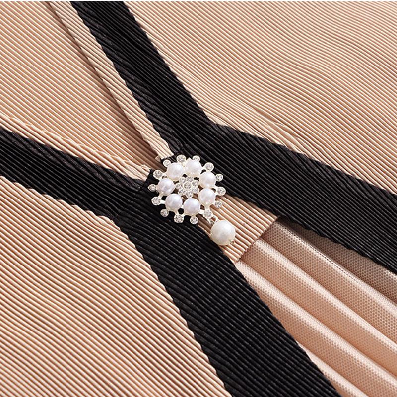 Plus Size Temperament High-end Dresses Women Spring Summer Loose Pleated A-Line Dress for Women