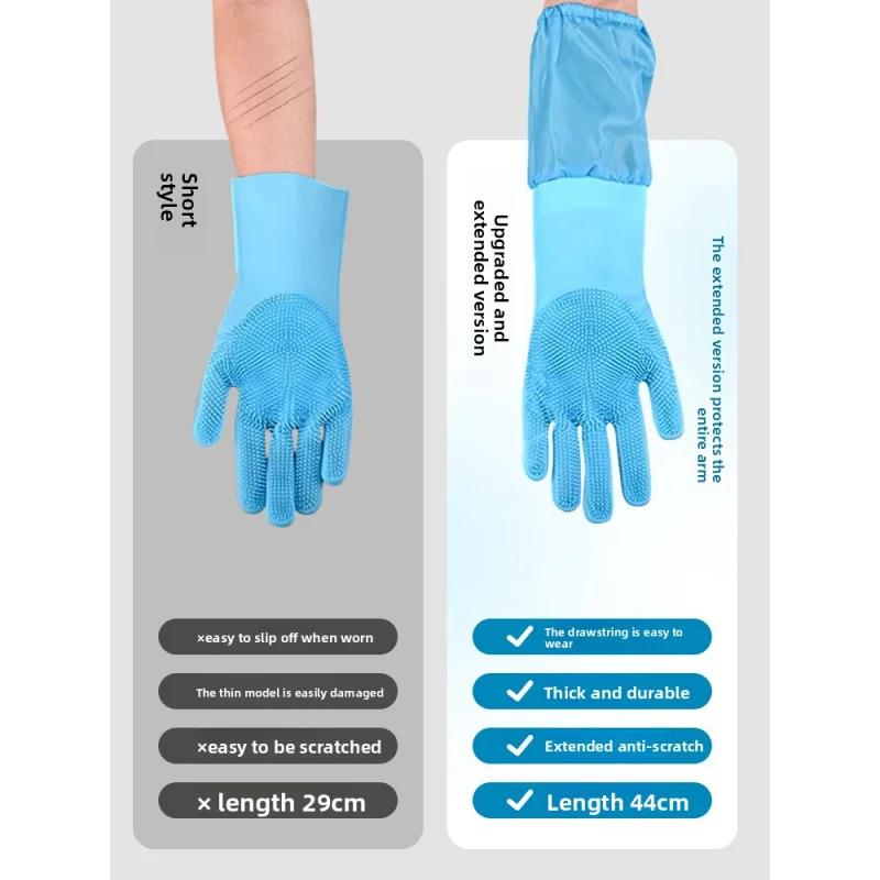 Silicone Pet Grooming Gloves Dog Cat Bath Shampoo Brush Hair Remover Massage Cleaning Scrubber