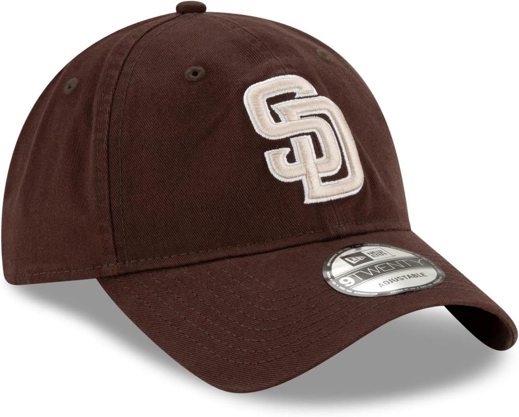 New Era 9TWENTY Baseball Team LA Soft Cross Adjustable NEWERA 9TWENTY One Padres Brown Cap, 920, Yankees, Dodgers, Baseball, NYY, Strap, Hat, (JP,