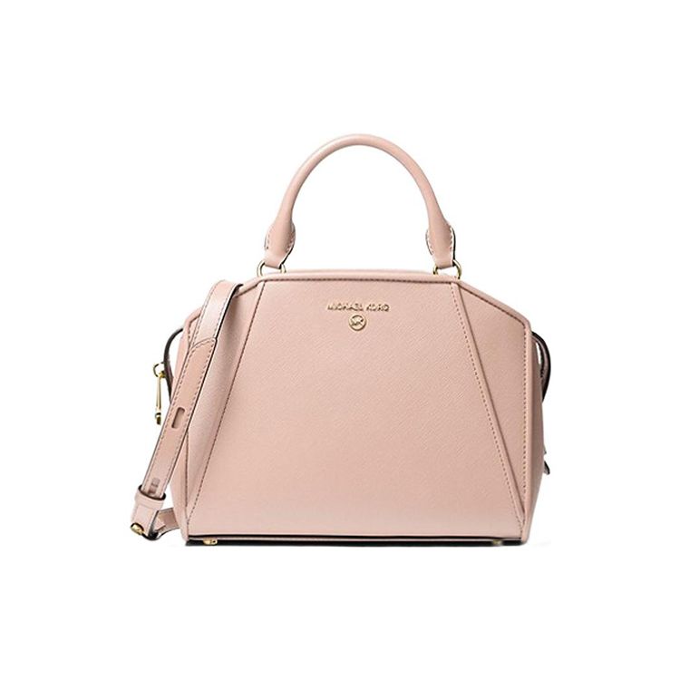 

Michael Kors Cleo Logo Zip Closure Leather Shell Bag Women Shoulder Bag Pink 30F1G9CS1L-SOFT-PINK Basic Set (Bag+Dust Bag)