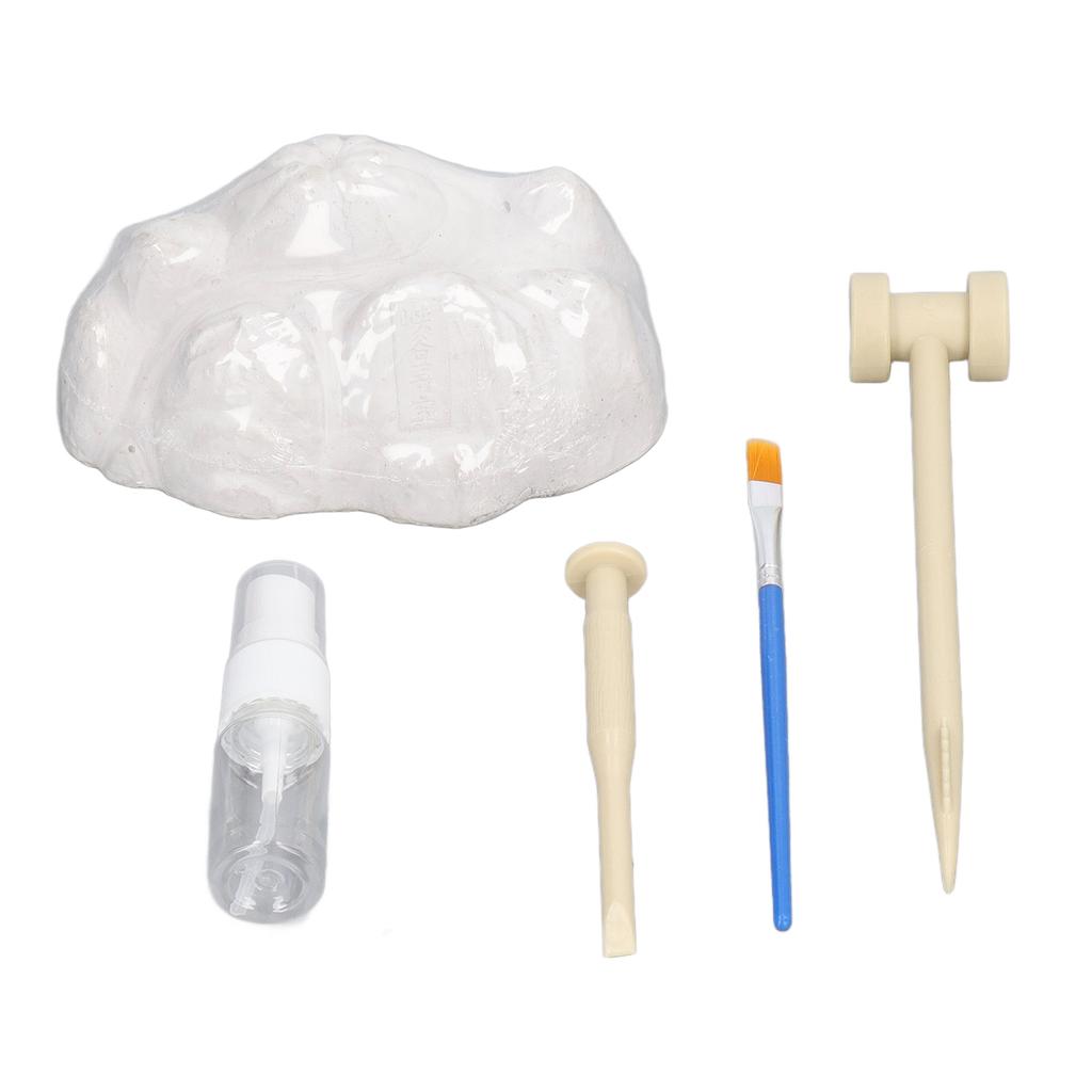 DIY Digging Fossil Kit Colosseum Design Hammer Chisel Small Watering Can Nylon Pen Fossil Excavation Toy for Children