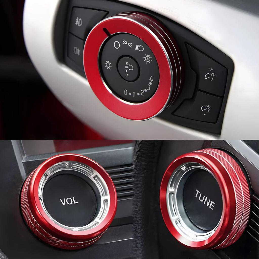 2015-2023 Ford Mustang A/C Knob & Console Decorative Ring