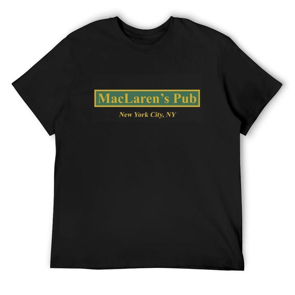 Maclaren S Pub, New York T-shirt How I Met Your Mother per un Ragazzo Archivio Blu Nuova Edizione Taglie Forti Top T-shirt per Uomo Cotone