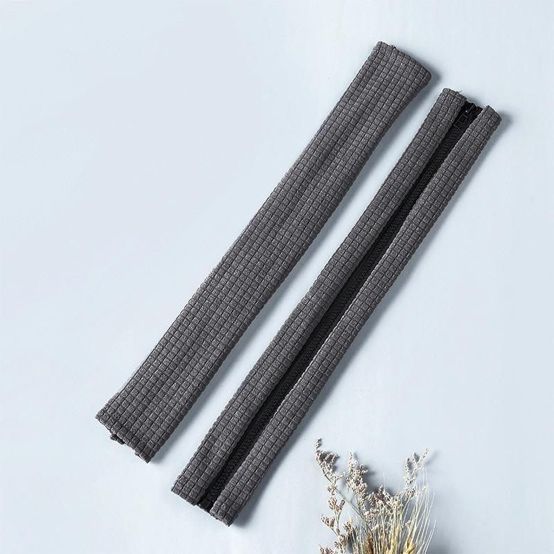 

2pcs Solid Color Elastic Zip Armrest Covers Armrest Computer Chair Covers For Office Computer Chair Arm Rest Covers onesize темно-сірий колір