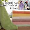 50*50cm Verdikt Imitatie Rex Konijnenbont Stof Polyester Super Zacht Pluche Stof Voor Balie Display Achtergrond Poppenkleding