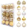 Pcs Christmas Balls Ornaments 2.4 Inch Small Shatterproof Plastic Balls