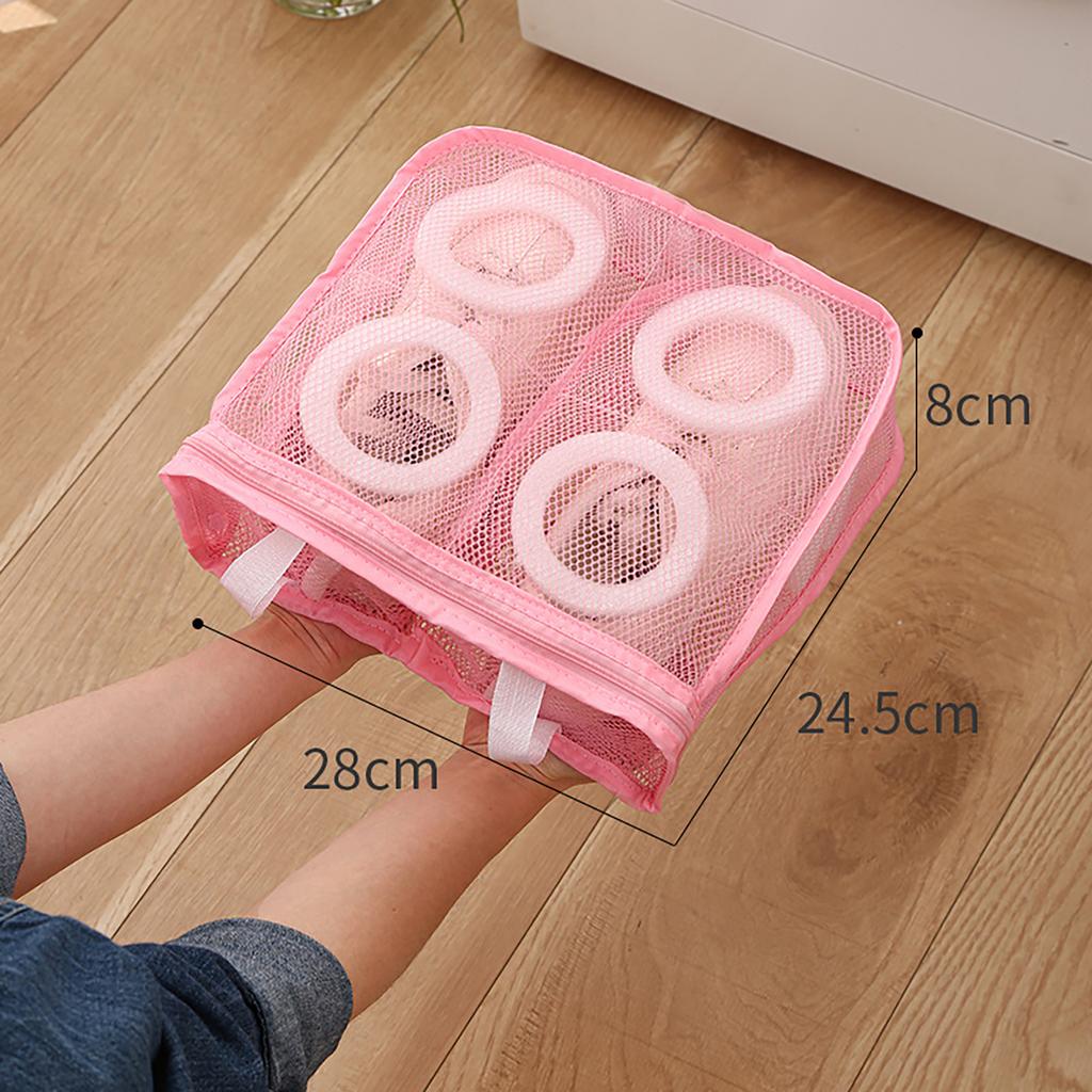 Sturdy Sneaker Laundry Bag Accessory for Men Size Up To 13 Breathable Mesh Materials with Strong Zippers Closure