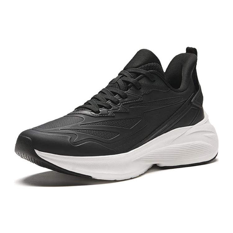 Anta Cushioning, Wear Resistant Low top Long Distance Running Sprint Running Shoes Men's Black White 112415522-11