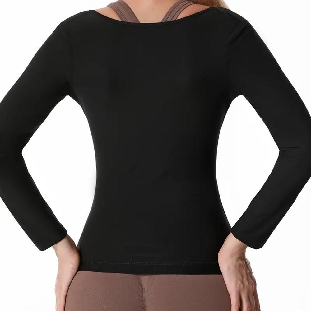 Hot Polymer Waist Trainer Vest Long Sleeve Shapewear Tank Top Sauna Suit Shirt  Sports Active
