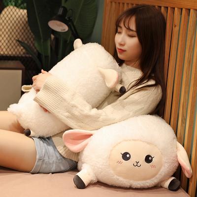 1 stück 28/40/55 cm Schöne Schafe Plüsch Kissen Sofa Kissen Weiche Stofftier Knödel Schafe Puppen Schönes Weihnachtsgeschenk für Mädchen Baby