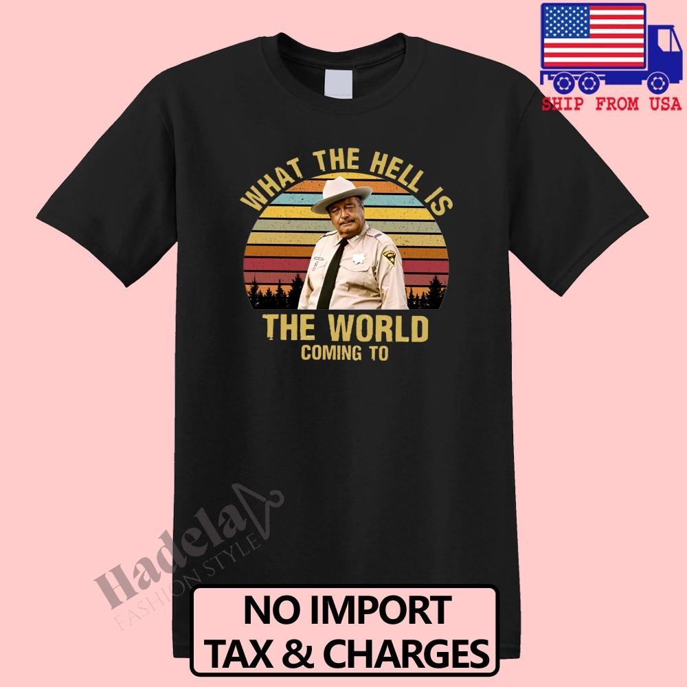 Smokey And The Bandit What The Hell Is The World Coming Men s Black Size S-5XL M