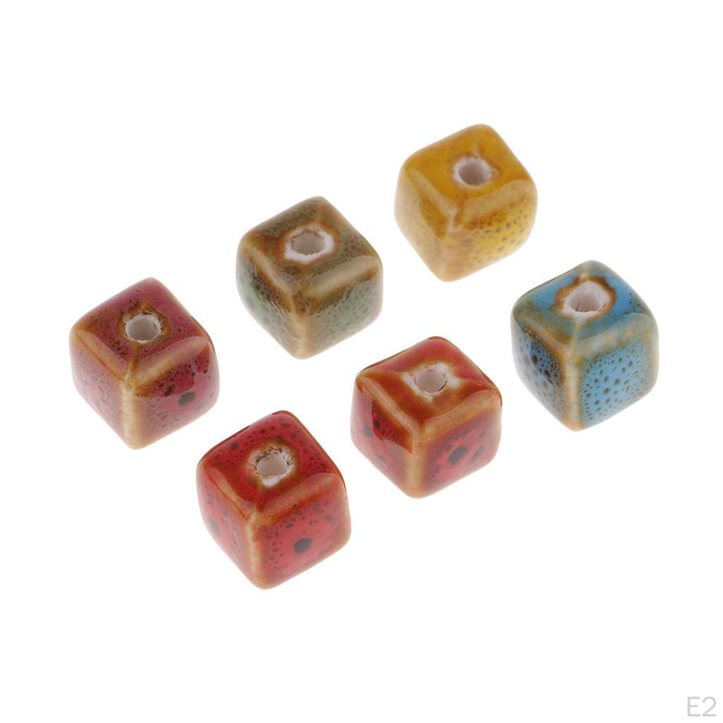 50 /Triangle Ceramic Porcelain Loose Beads DIY Bracelet Jewelry Material