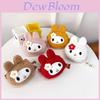 Adorable Plush Bunny Shoulder Bag For Girls Cute Floral Mini Coin Purse
