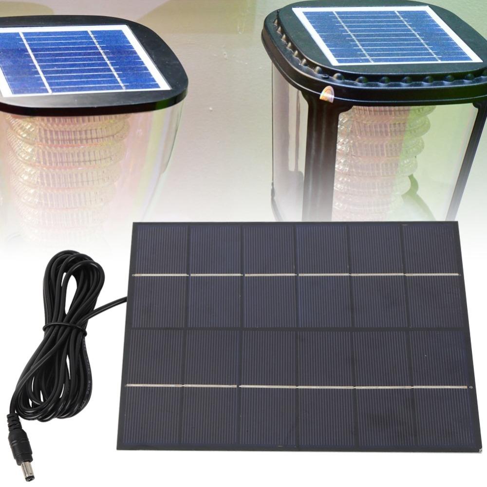 Durable 5.5W 6V Solar Panel High Conversion Rate Portable Solar Charger DIY Battery Charger Outdoor Charging