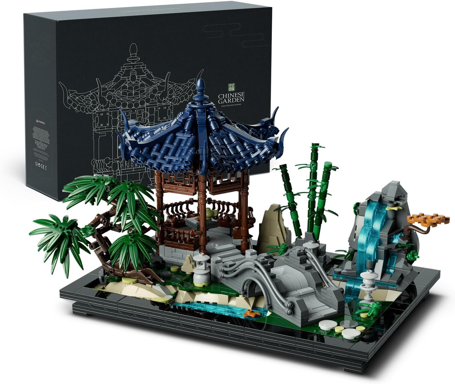 

Nifeliz East Asian Garden Building Blocks Toy for Adults, Building Blocks Model for OfficeHome Decor Birthday Gift (1,877 Pieces, NF10311)