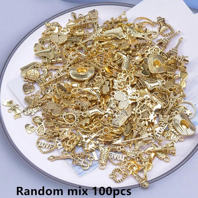 

Яркий Золотой Цвет Случайный Микс 10/20/30/50/100шт Морская Звезда Хазама Бабочка Металл DIY Подвеска Шарм Для Аксессуаров для Изготовления Ювелирных Изделий