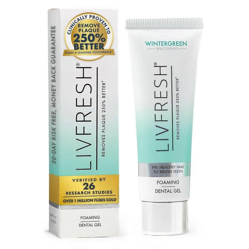 Livfresh Toothpaste Gel, Clinically Proven To Remove Plaque 250% Better Less
