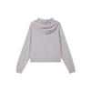Nike Solid Color Hoodie With Zipper Long Sleeve Sweatshirt Women Tops Violet FN2420-019