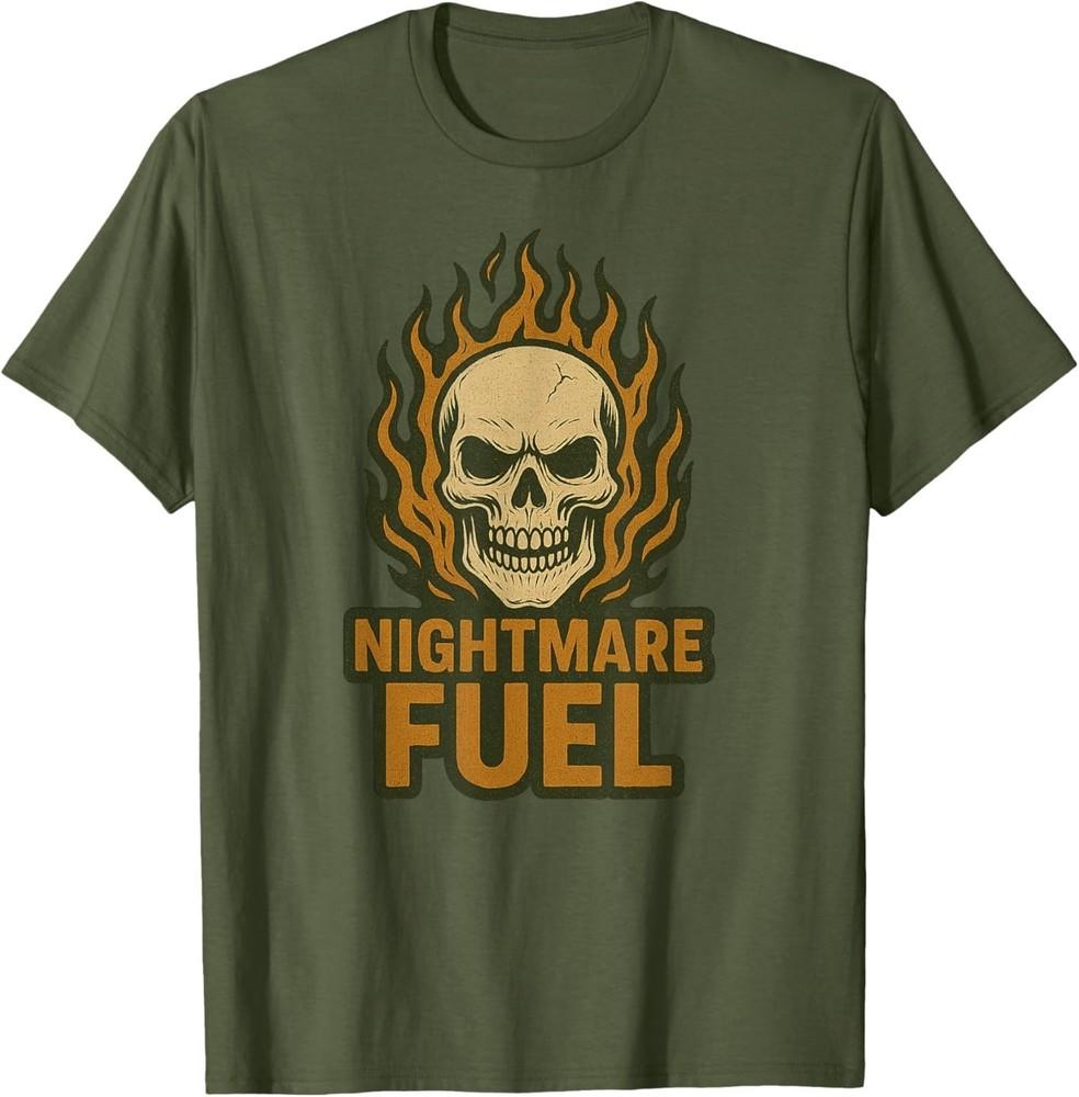 Nightmare Fuel Skull Flames T-Shirt S
