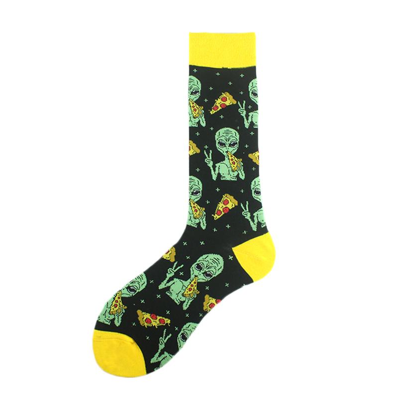 Happy Design Funny Socks Men Unisex Sheep Beer Dinosaur Pattern Sokken  Divertidos Jacquard Calcetines Unisex Hip Hop Skateboard
