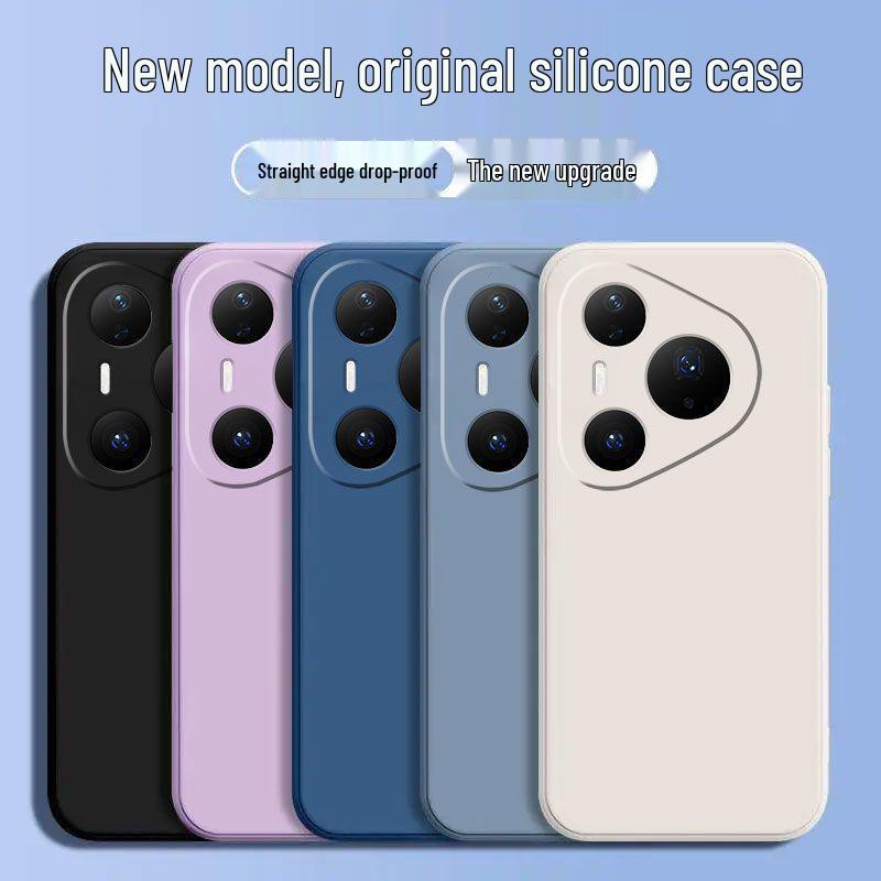 Huawei Pura90 Pro Max Solid Color Liquid Silicone Drop-proof Soft Phone Case