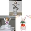 Easter Rabbit Resin Craft With Angel And Sunflower For Gift And Home Decor