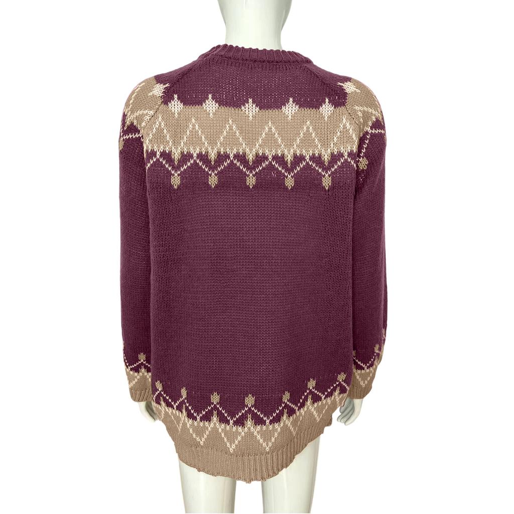 Women's Winter Casual Loose Mohair Chunky Knit Sweater