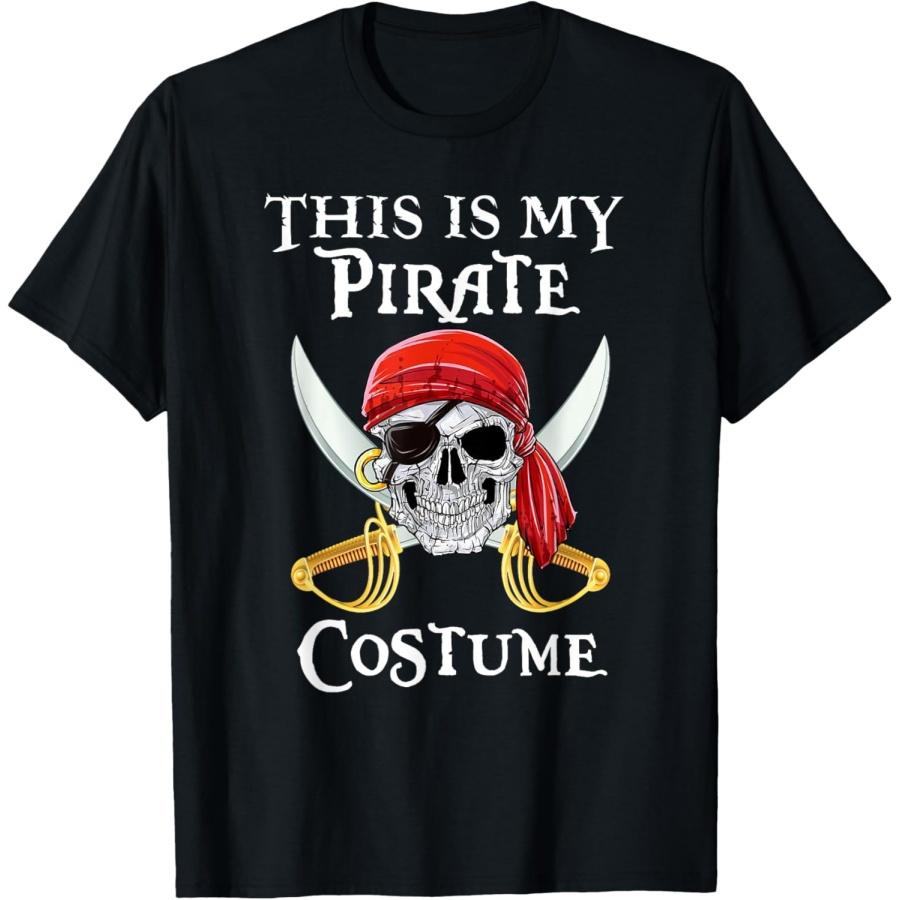 

Funny This Is My Pirate Costume Shirt Halloween Costume T-Shirt XXXXXL чёрный