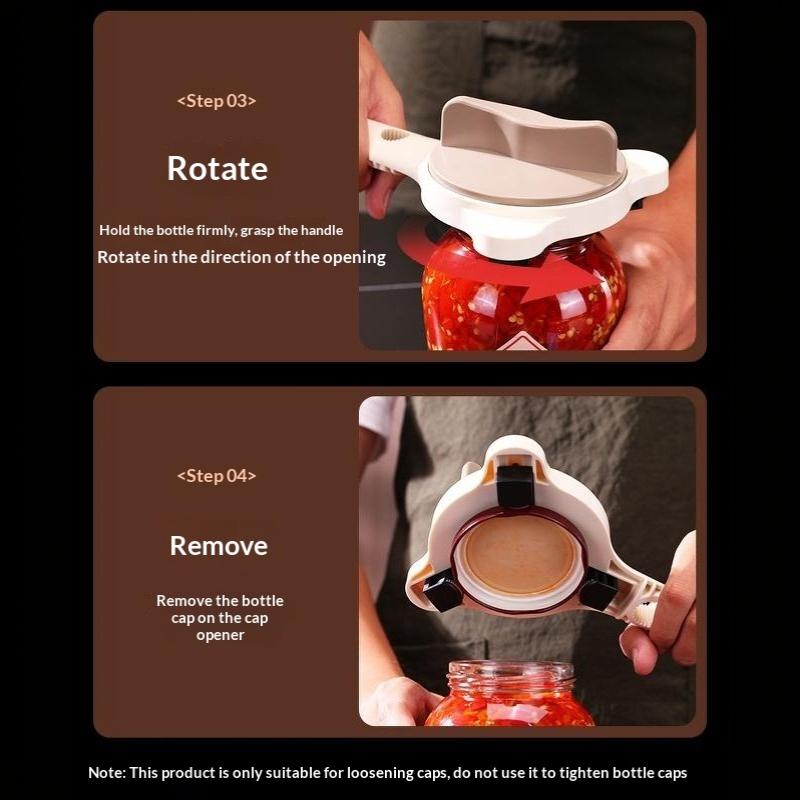 Adjustable Jar Opener Anti Slip Labor Saving Manual Bottle Cap Remover For Home Kitchen Sauce Pickle Bottle Opening Tools